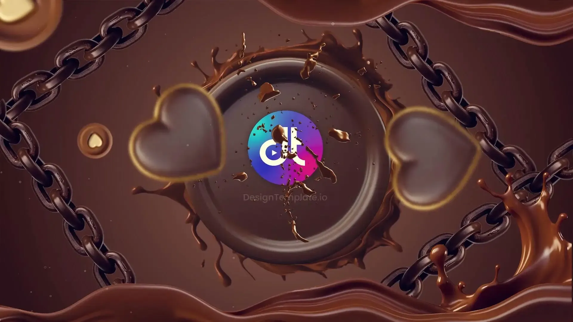 Melt Chocolate Logo Animation